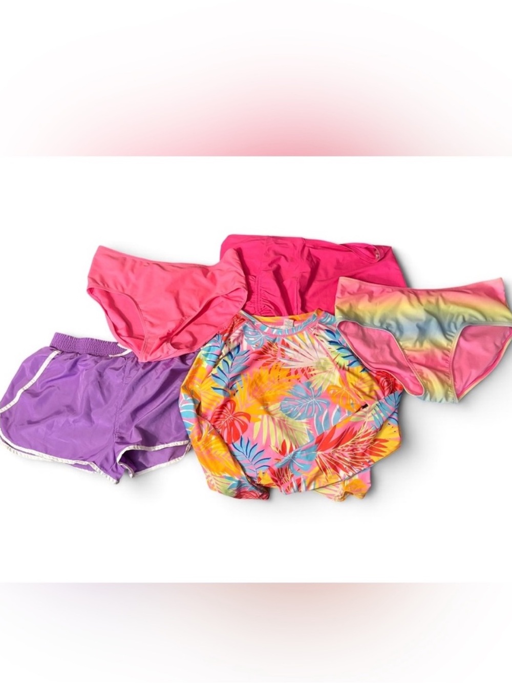 FIVE PIECE BUNDLE — Girls Plus Size Swim Wardrobe Bundle – XXL (20.5 Plus)